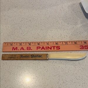 Vtg Borden's Starlac Buffet Knife Server Quikut Stainless Blade USA Ohio